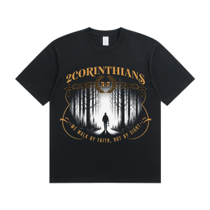 Walk By Faith Not By Sight T-Shirt (Stranger Things style)